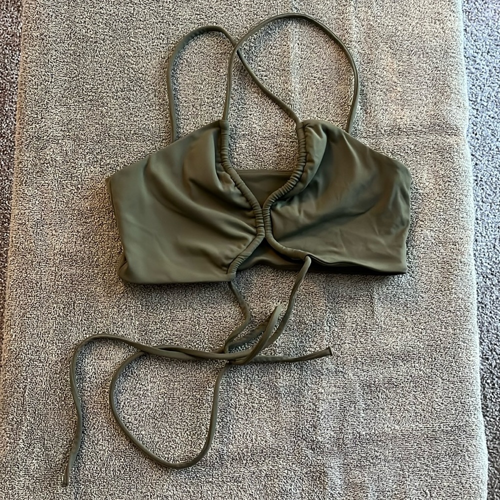 Wrap Around Hunter Green Sports Bra